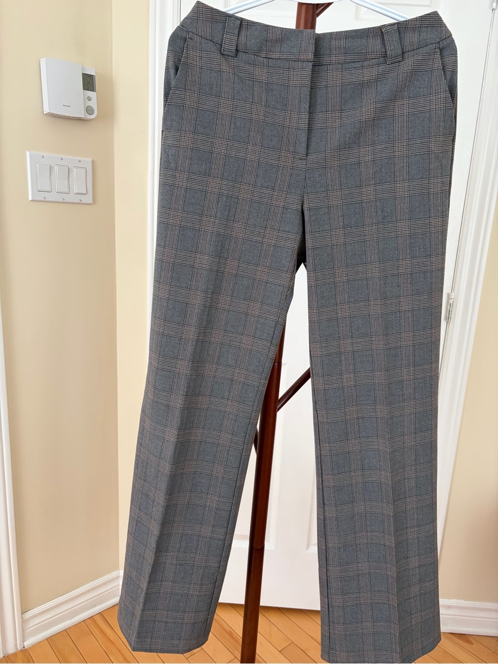 Rachel Zoe Gray Plaid Women's Dress Pants